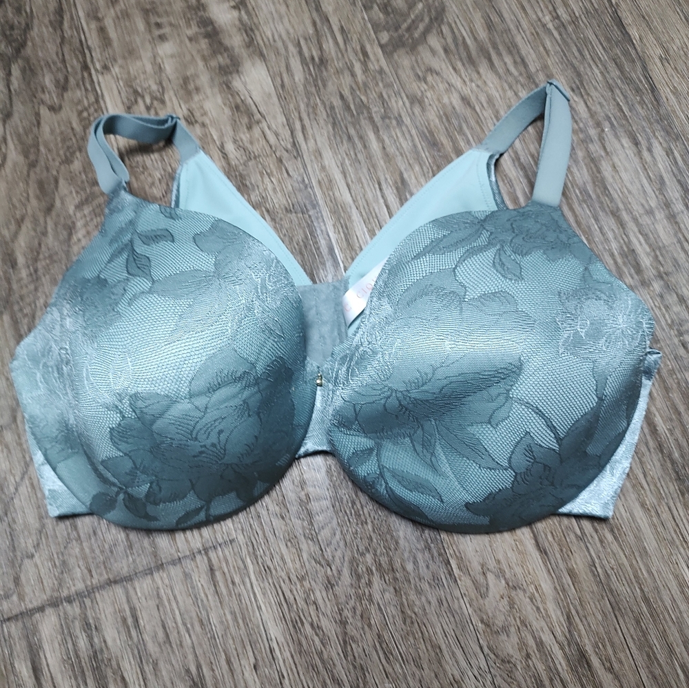 Cacique Lightly Lined Full Coverage Mint Green Pl… - image 1